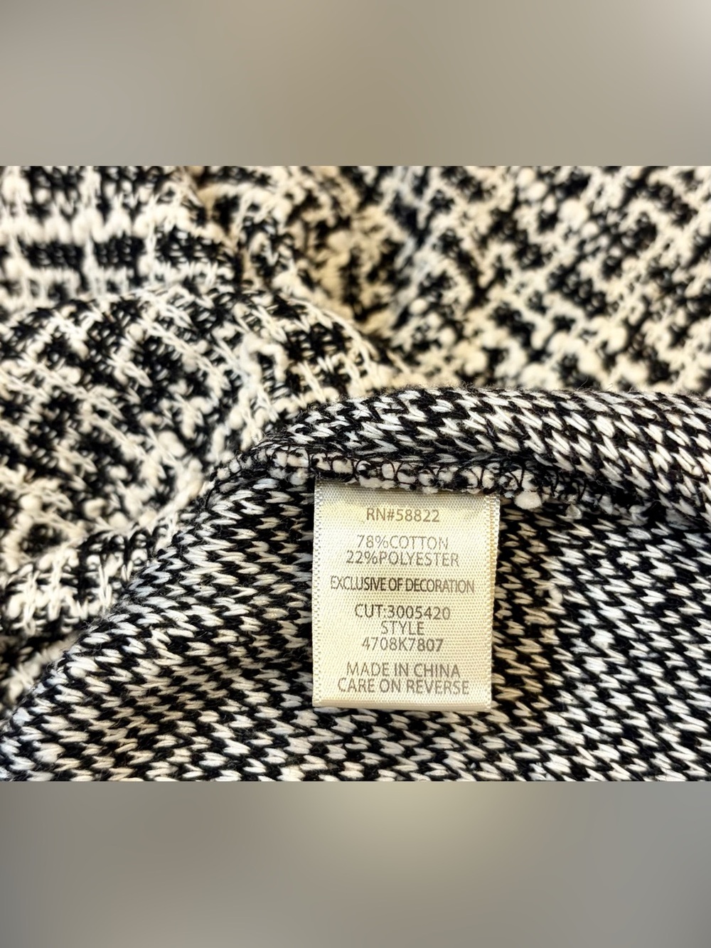 NWT MAX STUDIO LONDON Black & White Tweed Sleeveless Top Women’s Size Small - Picture 6 of 7